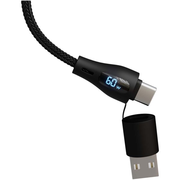 SCX.design C51 kabel do szybkiego ładowania 5 w 1 o mocy 60 W z tworzywa sztucznego rPET P130785C