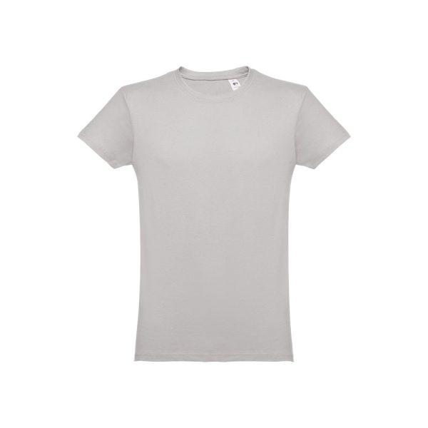 THC LUANDA. T-shirt męski z bawełny rurkowej P032114S jasnoszary