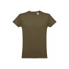 THC LUANDA. T-shirt męski z bawełny rurkowej P032114S wojskowy zielony