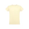 THC LUANDA. T-shirt męski z bawełny rurkowej P032114S pastelowy żółty