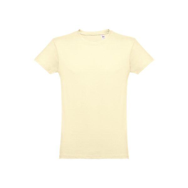 THC LUANDA. T-shirt męski z bawełny rurkowej P032114S pastelowy żółty