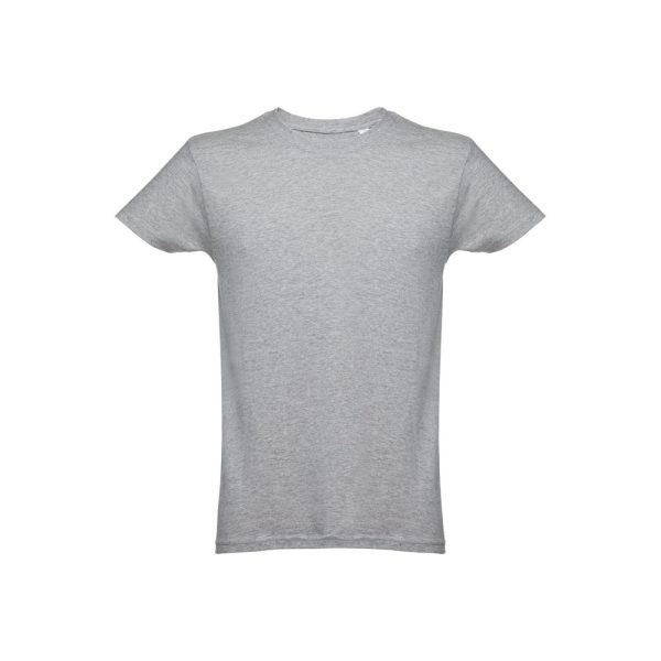 THC LUANDA. T-shirt męski z bawełny rurkowej P032114S jasnoy szary melanż