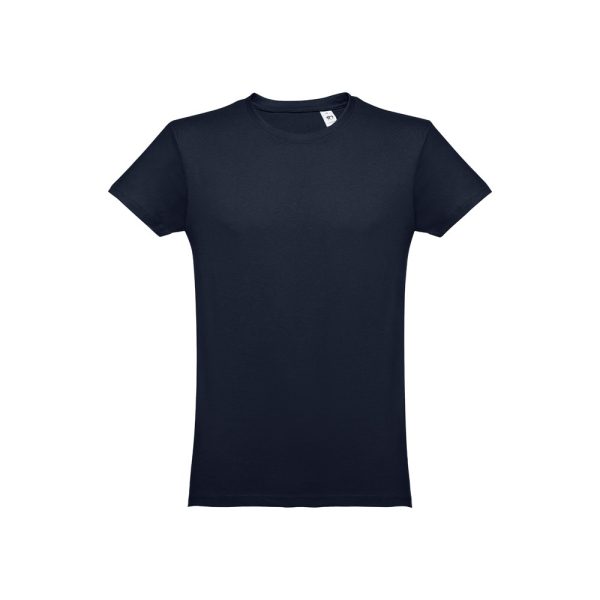 THC LUANDA. T-shirt męski z bawełny rurkowej P032114S ciemny granat