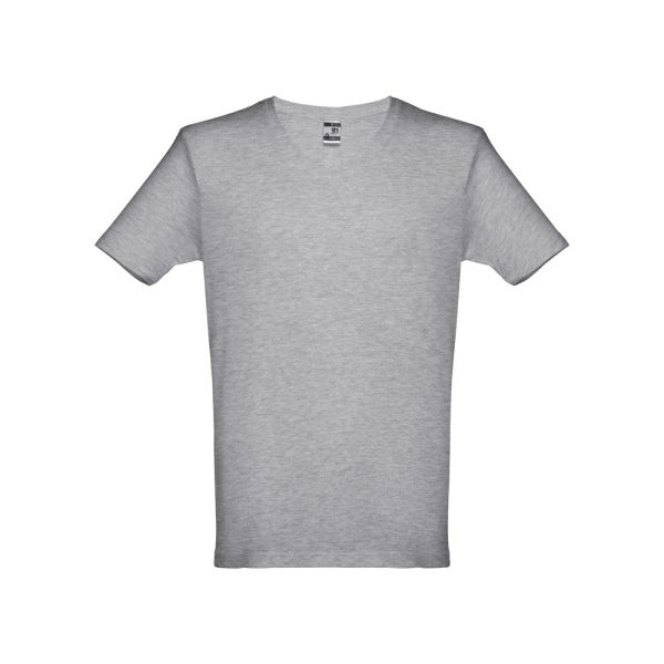 THC ATHENS. Męski t-shirt P032603S jasnoy szary melanż