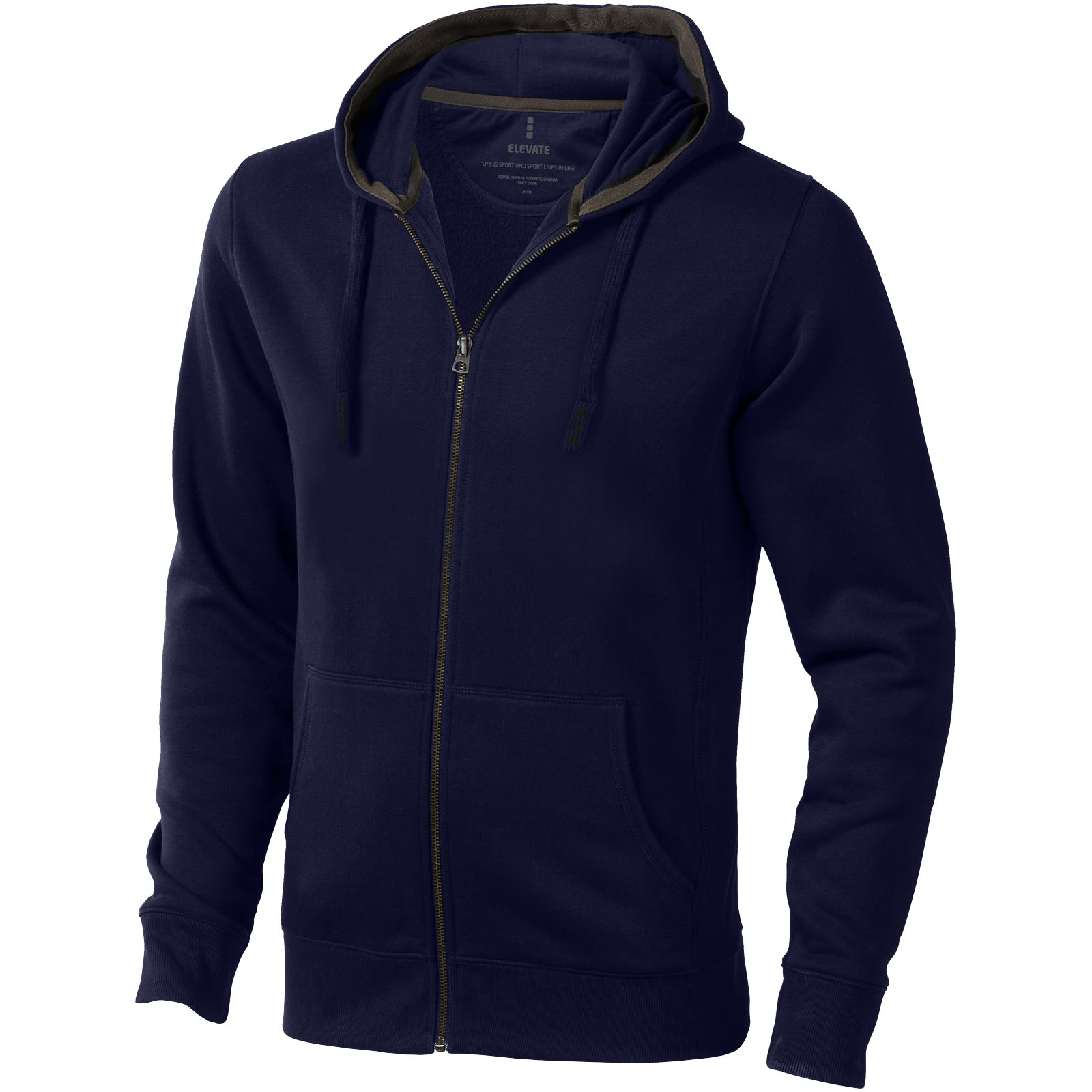 Męska rozpinana bluza z kapturem Arora P071587C PFC-38211-W