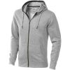 Męska rozpinana bluza z kapturem Arora P071587C szary melanż