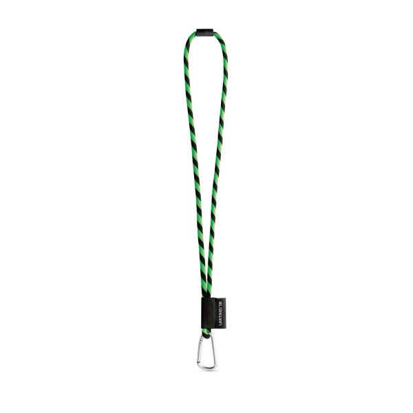 75089. Lanyard Tube Long Set II. Modele standardowe P040881S fluorescencyjny zielony / czarny