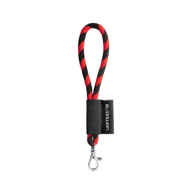 75090. Lanyard Tube Short Set. Modele standardowe P040921S czarny / czerwony
