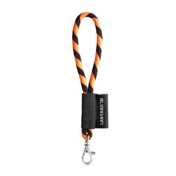 75090. Lanyard Tube Short Set. Modele standardowe P040921S czarny / pomarańczowy