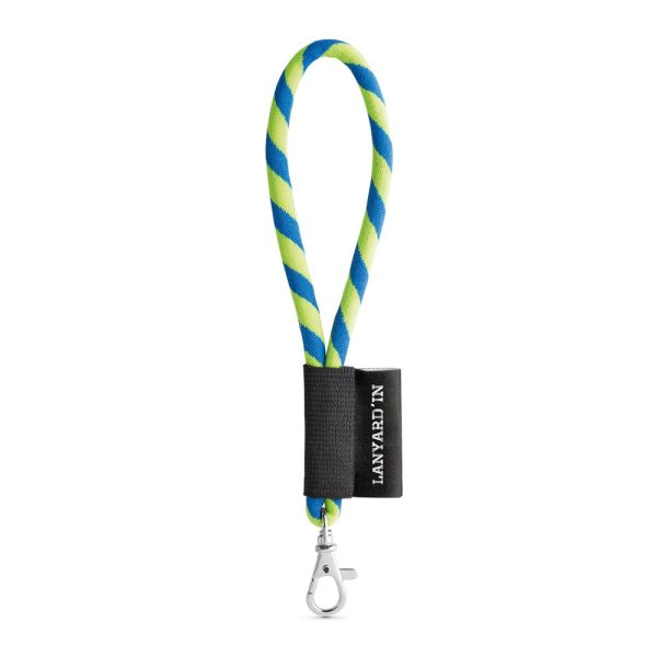 75090. Lanyard Tube Short Set. Modele standardowe P040921S fluorescencyjny żółty / szafirowy