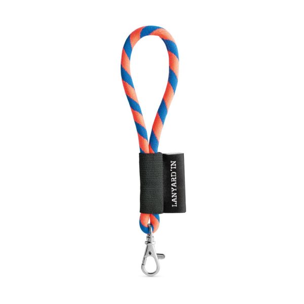 75090. Lanyard Tube Short Set. Modele standardowe P040921S pomarańczowy chrom / szafirowy