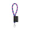 75090. Lanyard Tube Short Set. Modele standardowe P040921S opalizujący różowy / szafirowy