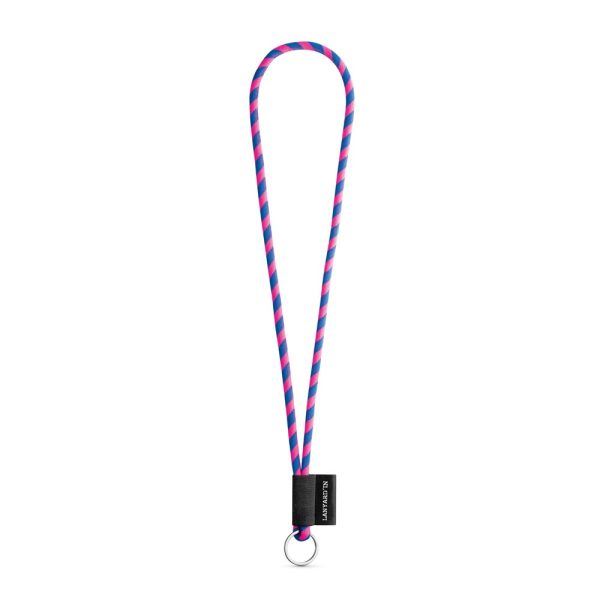 75093. Lanyard Tube Long Set I. Modele standardowe P040983S opalizujący różowy / szafirowy