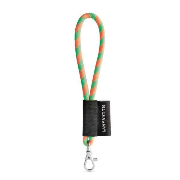 Lanyard Tube Short Set. Modele standardowe P054616S fluorescencyjny zielony / pomarańczowy