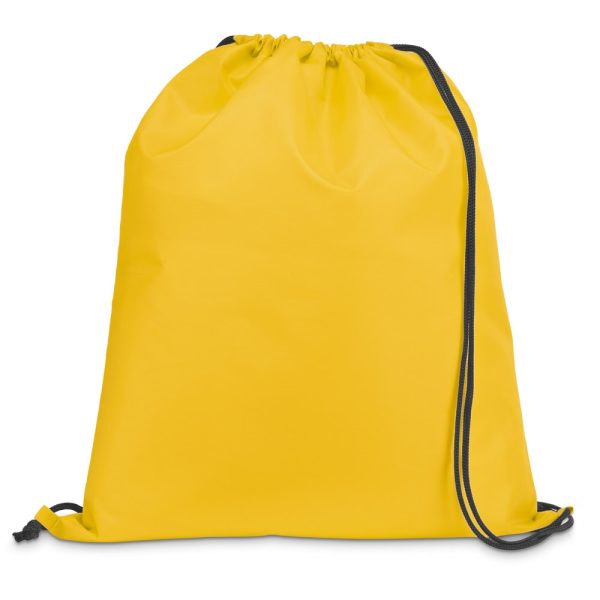 CARNABY. Worek typu plecak z 210D z czarnym sznurkiem P036392S żółty