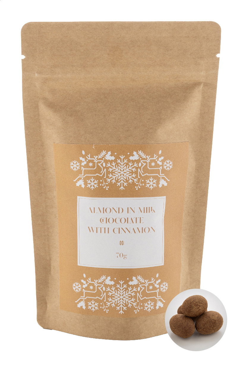 Migdały z czekoladą i cynamonem, 70 g P132158D AN-AP65434