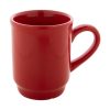 Ceramiczny kubek do układania w stosy P132134D czerwony