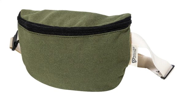 Torba biodrowa z recyklingowanego płótna P131616D zielony