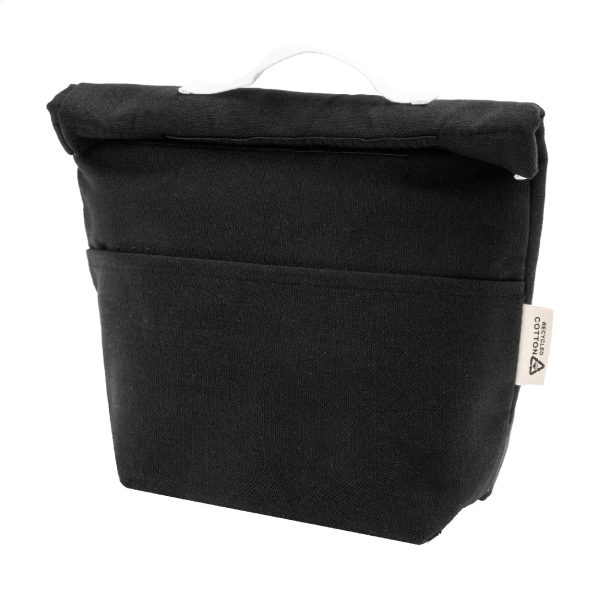 Torba termiczna z recyklingowanego płótna P131599D czarny