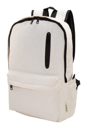 Plecak z recyklingowanego płótna P131324D AN-AP800128-W