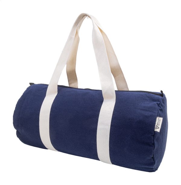 Torba sportowa z recyklingowanego płótna P131312D niebieski