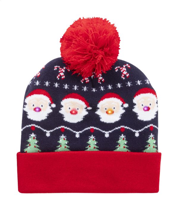 Świąteczna czapka zimowa LED, Święty Mikołaj P132010D