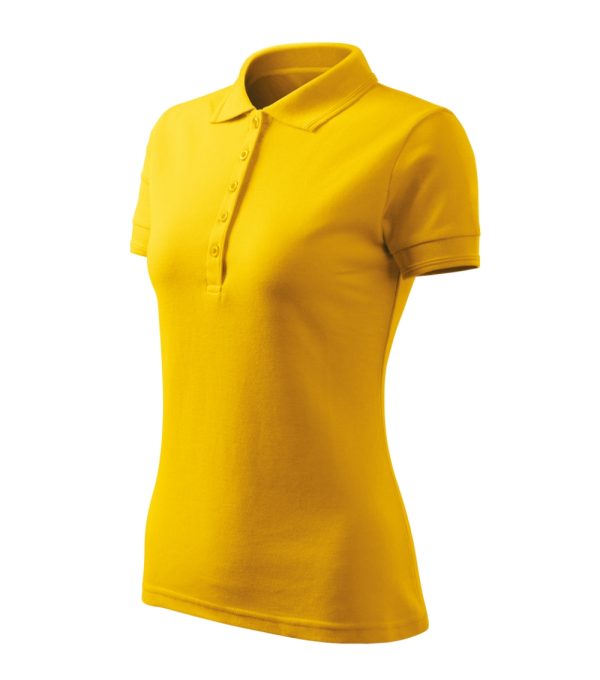 Koszulka polo damska Pique Polo Free P064382F żółty