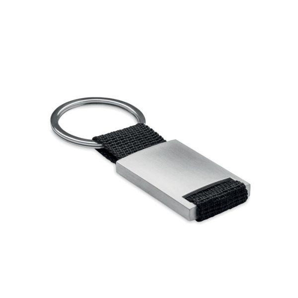 Prostokątny brelok P016905O czarny