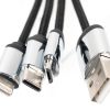 Kabel 4 w 1 z podświetlanym logo w drewnianej obudowie P132240G