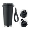 Kubek dwuścienny 500 ml P122609O czarny