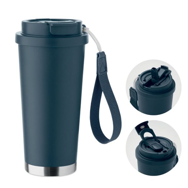 Kubek dwuścienny 500 ml P122609O francuski granat