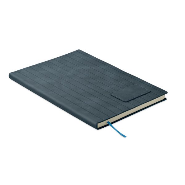 Notatnik A5 z dymionego PU P122613O niebieski