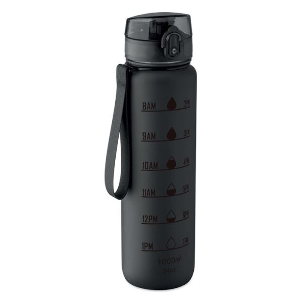 Sportowa butelka RPET 1L P122642O czarny