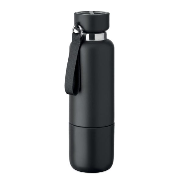 Butelka dwuścienna 500 ml P122756O czarny