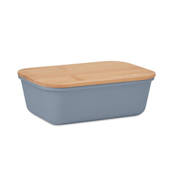 Lunchbox z bambusową pokrywką P017633O petrol
