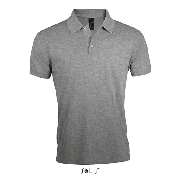 PRIME Męskie polo 200g P123445O szary melanż
