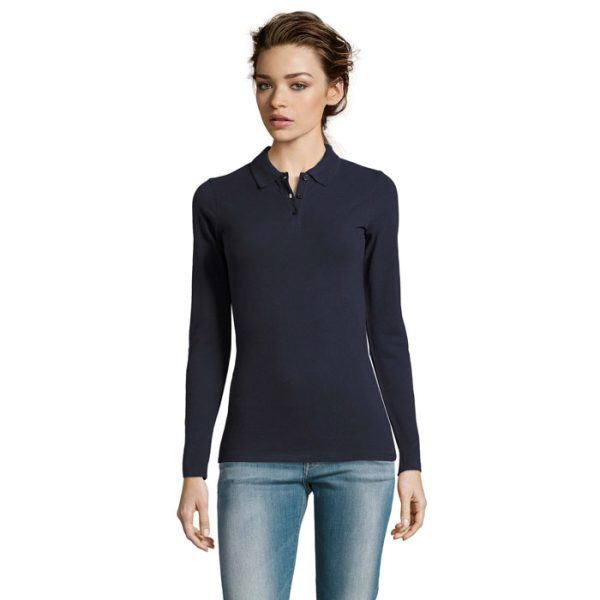 PERFECT Damskie LSL POLO180 P124202O french navy