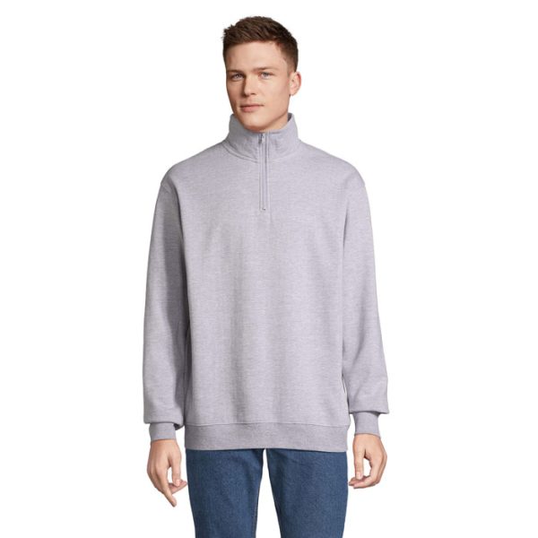 Bluza z kołnierzem CONRAD P126558O szary melanż