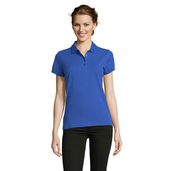 PEOPLE Damskie POLO 210g P127575O niebieski