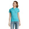PASSION Damskie POLO 170g P127611O niebieski atol