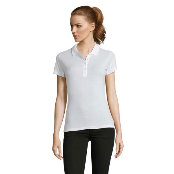 PASSION Damskie POLO 170g P127611O bialy