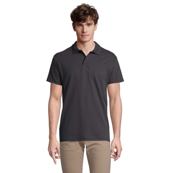 SPRING II MEN Polo 210g P128059O mysi szary
