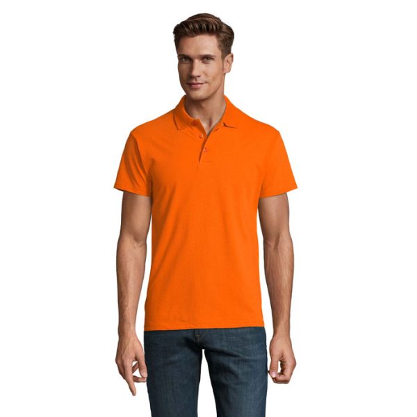 SPRING II MEN Polo 210g P128059O pomaranczowy