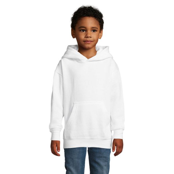 Bluza z kapturem SLAM KIDS P129716O bialy