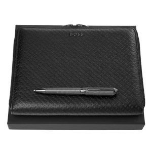 Zestaw upominkowy Hugo Boss teczka i długopis - HSI4654D + HTM411A P092972P PM-HPBM411A