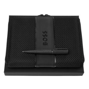 Zestaw upominkowy Hugo Boss teczka i długopis - HSQ4744A + HTM413A P092974P PM-HPBM413A