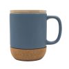 Kubek ceramiczny z bambusową przykrywką Giulia P001594R szary