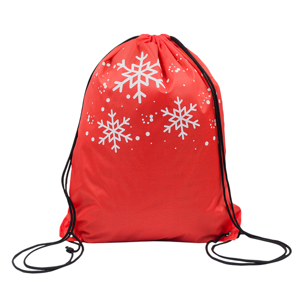 Worek na prezenty pod choinkę Glitter P084498R czerwony
