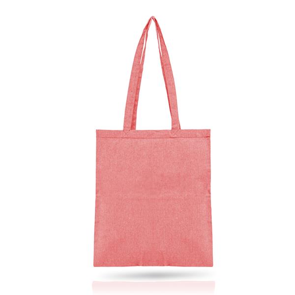 Torba z bawełny 140g z recyklingu z dodatkiem poliestru / RECYCOT P093128P dark red